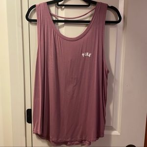 PINK Large Purple Tank Top
